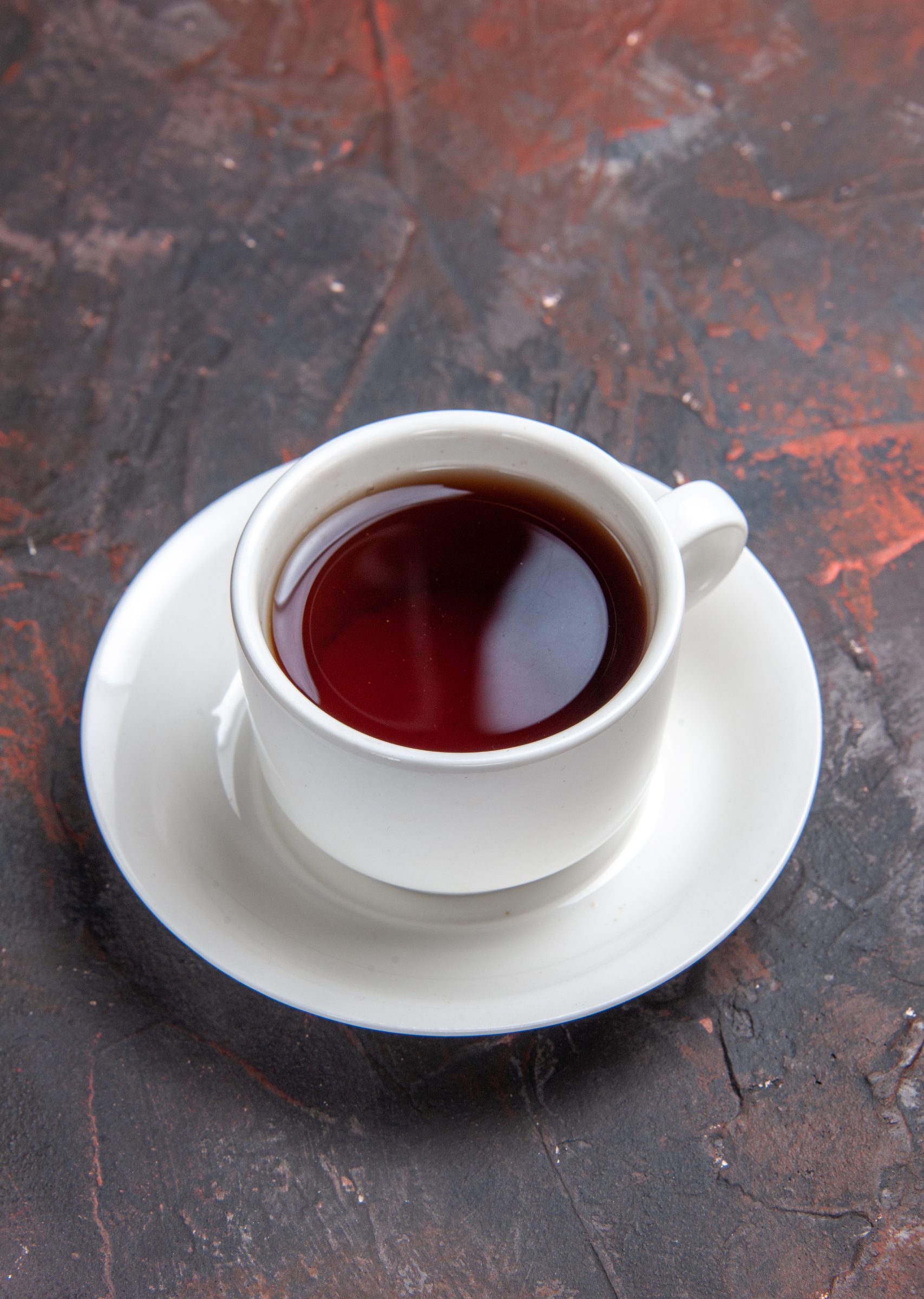 front-view-cup-tea-dark-table-color-dark-ceremony-tea